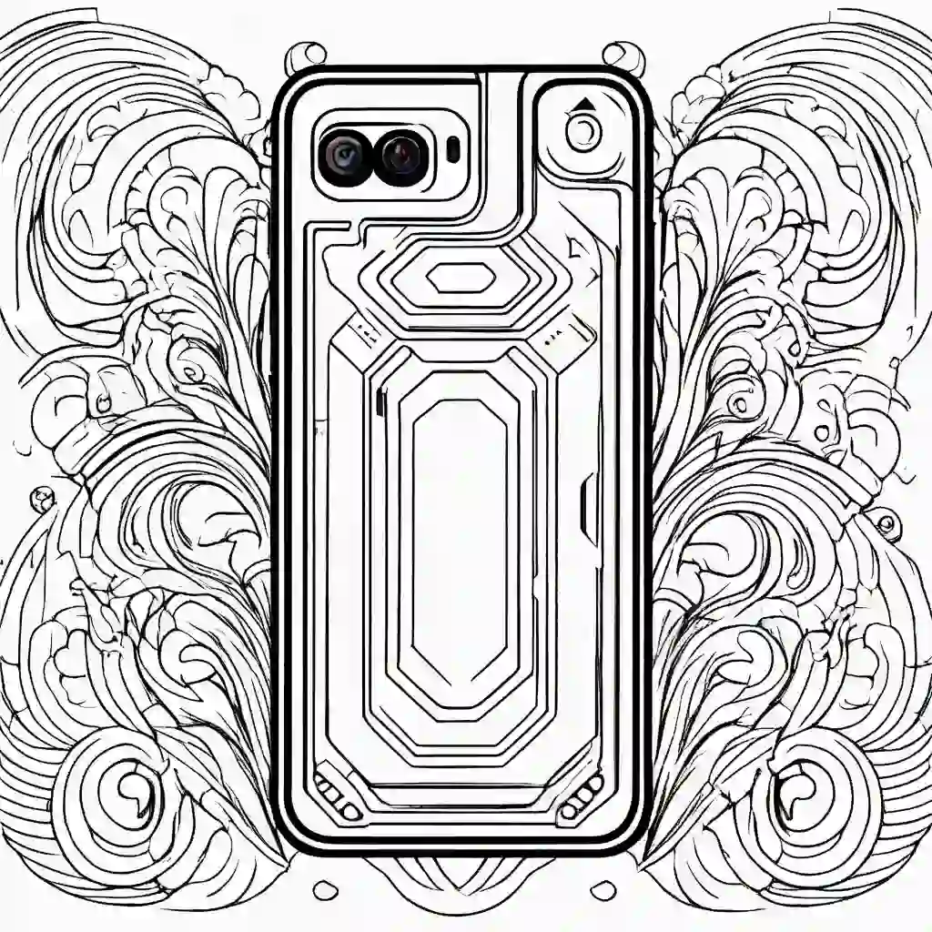 Smartphone coloring pages